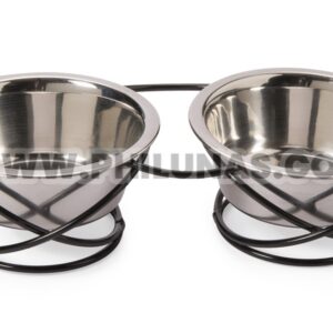 NANA BOWL STAND WITH 2 STAINLESS STEEL 3L