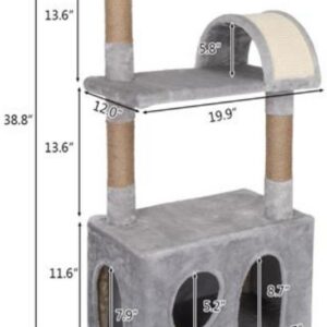 CELETY CAT CONDO Gray