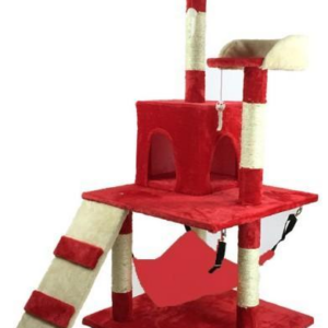DOBBY CAT CONDO Red