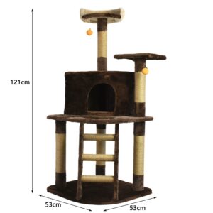 GINNY CAT CONDO Brown