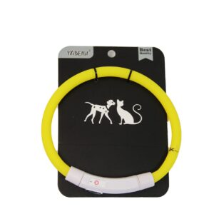 USHEY-S COLLAR SILICONE LUMINOUS-YL