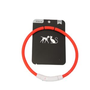 USHEY-M COLLAR SILICONE LUMINOUS-RD