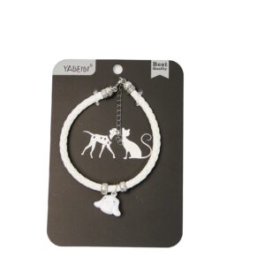 BOO-1 COLLAR DOG HAND KNITTING WH