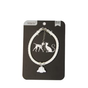 BOO-2 COLLAR CAT HAND KNITTING WH