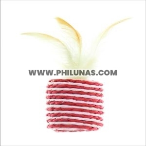 SISAL CYLINDER W/ FEATHERS