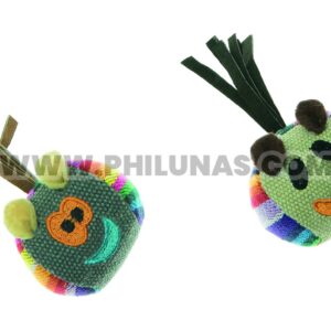 BALL IN FABRIC COLOURFUL FABRIC WITH FACE