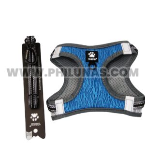 ELLIOT-S LEASH + HARNESS pure leash+harness-BL S