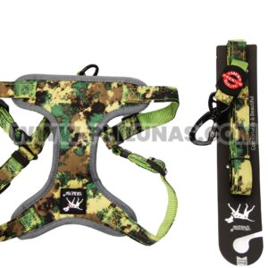 GUMBO-L LEASH + HARNESS Army green L