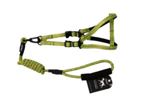 HONEY-14 LEASH + HARNESS twisted round with foam-GR