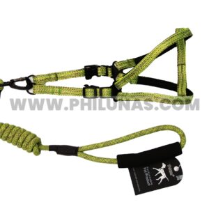 HONEY-14 LEASH + HARNESS twisted round with foam-GR