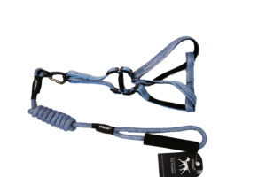 HONEY-14 LEASH + HARNESS twisted round with foam-BL