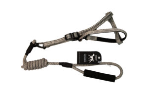 HONEY-10 LEASH + HARNESS twisted round with foam-GY
