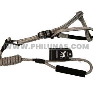 HONEY-10 LEASH + HARNESS twisted round with foam-GY