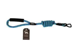 ADEL-8 LEASH leather covering reflective dot with handle GR