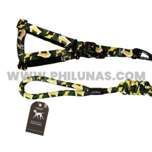 ETTA LEASH + COLLAR colorful arrow + 2.0 collar with foam YL