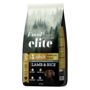 FOOD ELITE SUPER PREMIUM ADULT DOG WITH LAMB & RICE – 15 KG