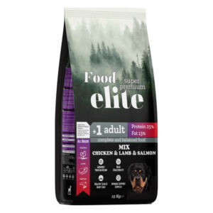 FOOD ELITE ADULT DOG MIX LAMB & SALMON & CHICKEN – 15 KG